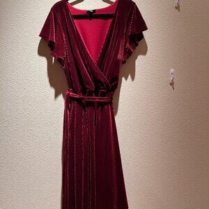 ModCloth pink velvet dress